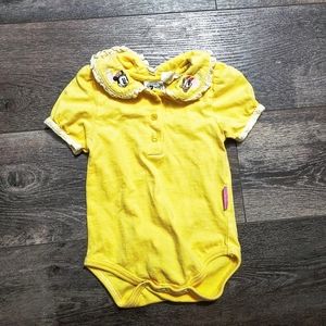 Disney VTG Minnie Mouse & Daisy Yellow One Piece Size 3-6m